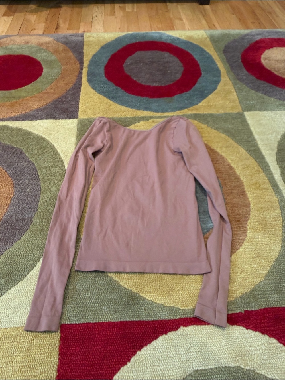 Intimately Free People Low Back Seamless Long Sleeve Top Tan Neutral Size XS/S